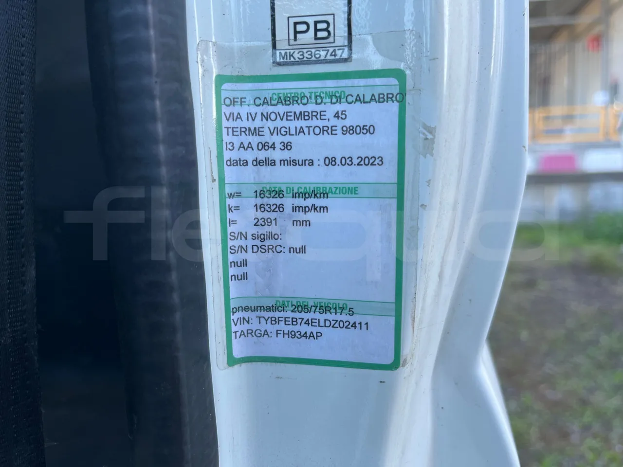 MITSUBISHI FUSO FE4P10TF1N - Euro6 - 110kW -  7.060mt - chassis VIN photo