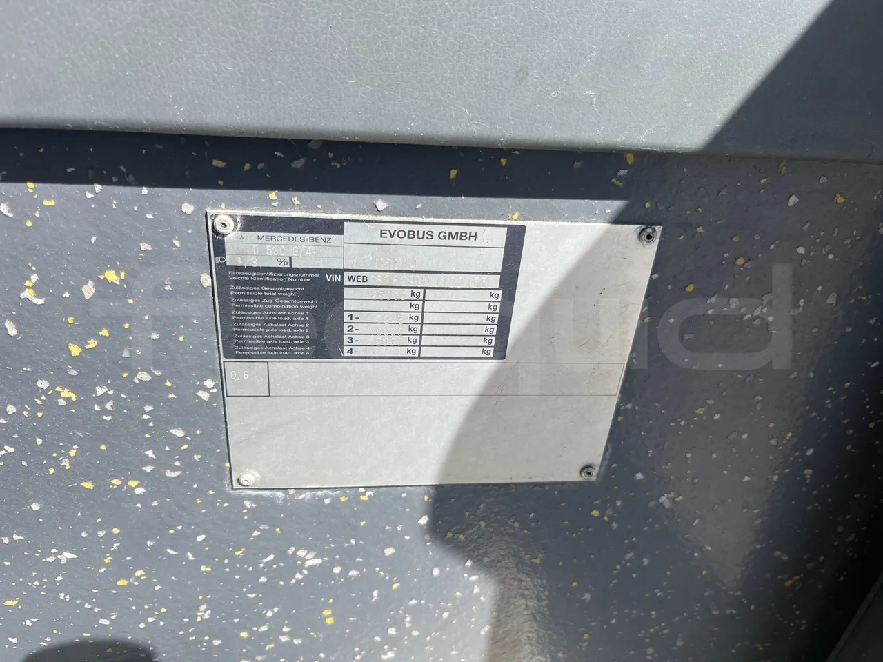Mercedes-Benz Citaro G - vehicle plate photo