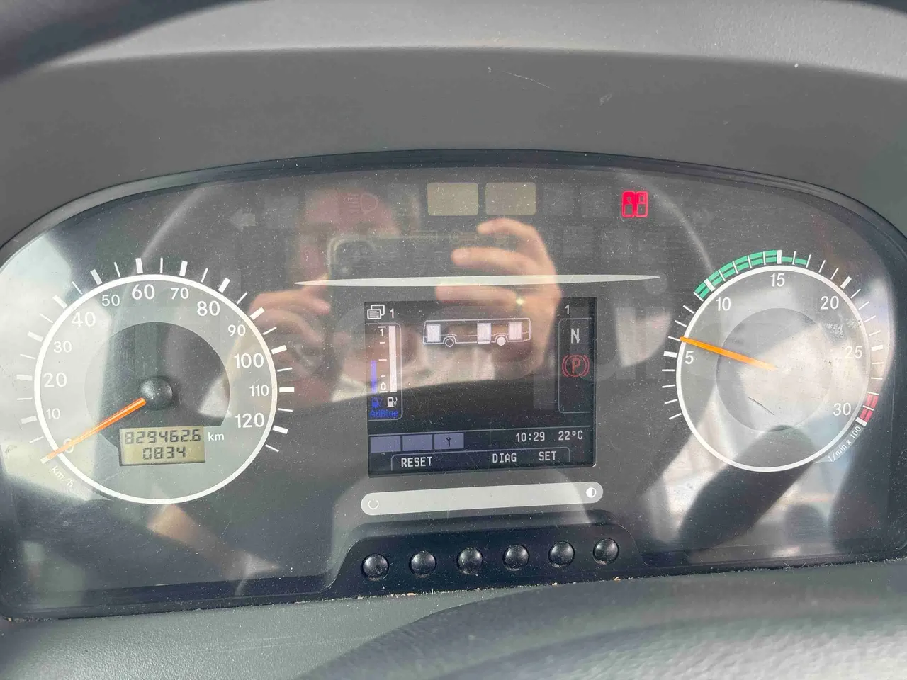 Mercedes-Benz Citaro - dashboard lights on