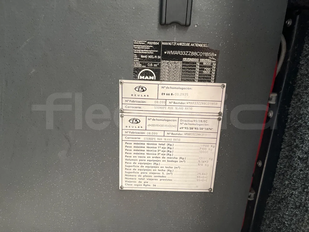 Man Ratio 18440-Ratio Stergo/ Euro 4 - 324 Kw - 12,720 Mt - vehicle plate photo