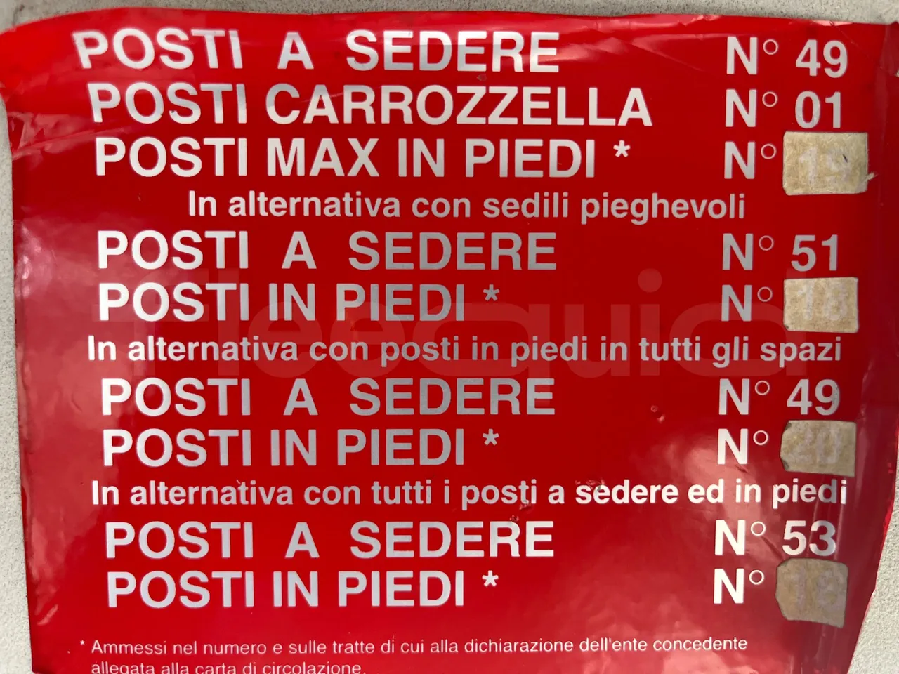 Setra S315 UL/ Euro 3 - 260 Kw - 12 Mt - seat plate photo