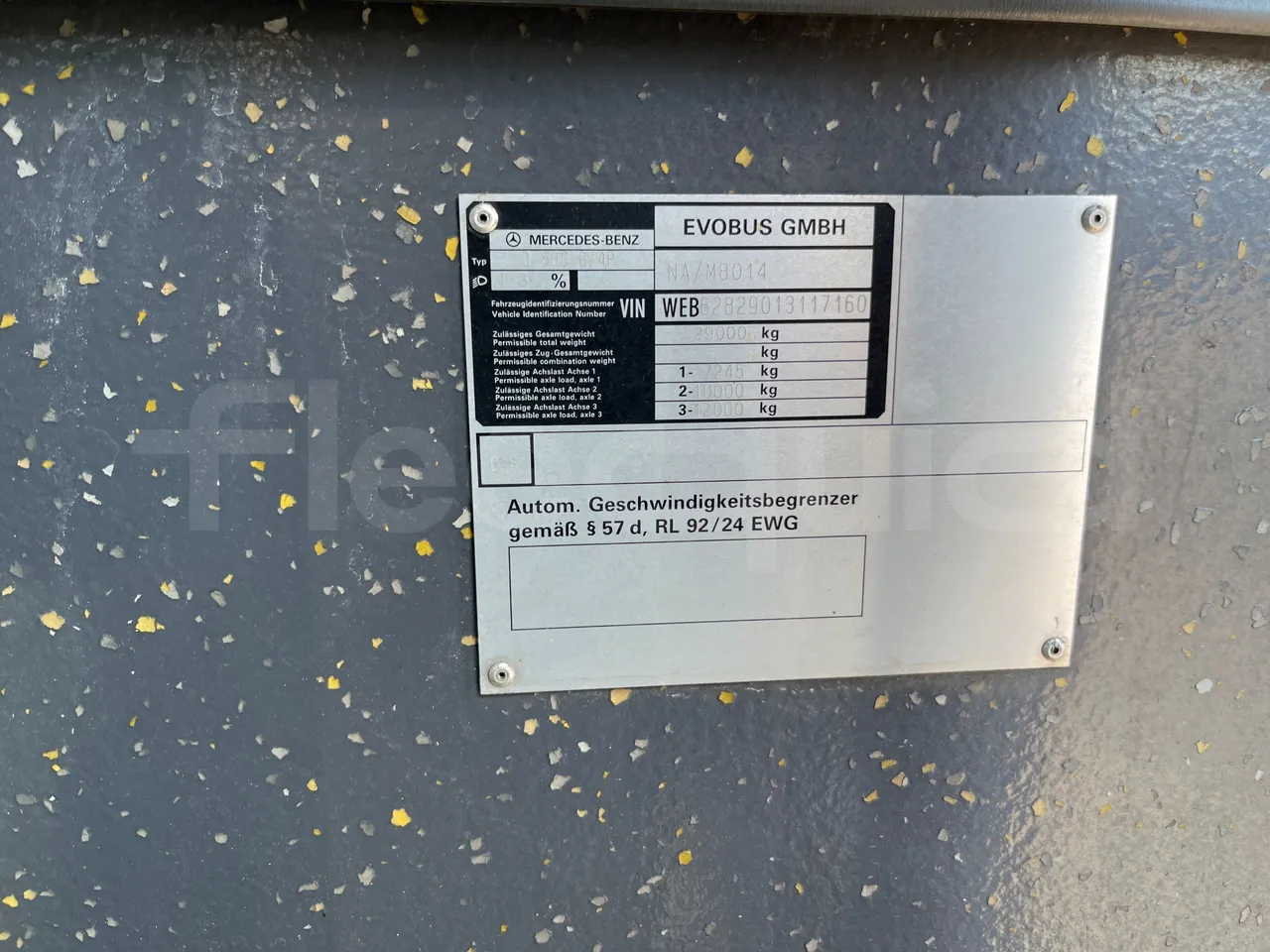 Mercedes-Benz Citaro G 0530 - Euro5 - 260kW - 17.940mt - vehicle plate photo