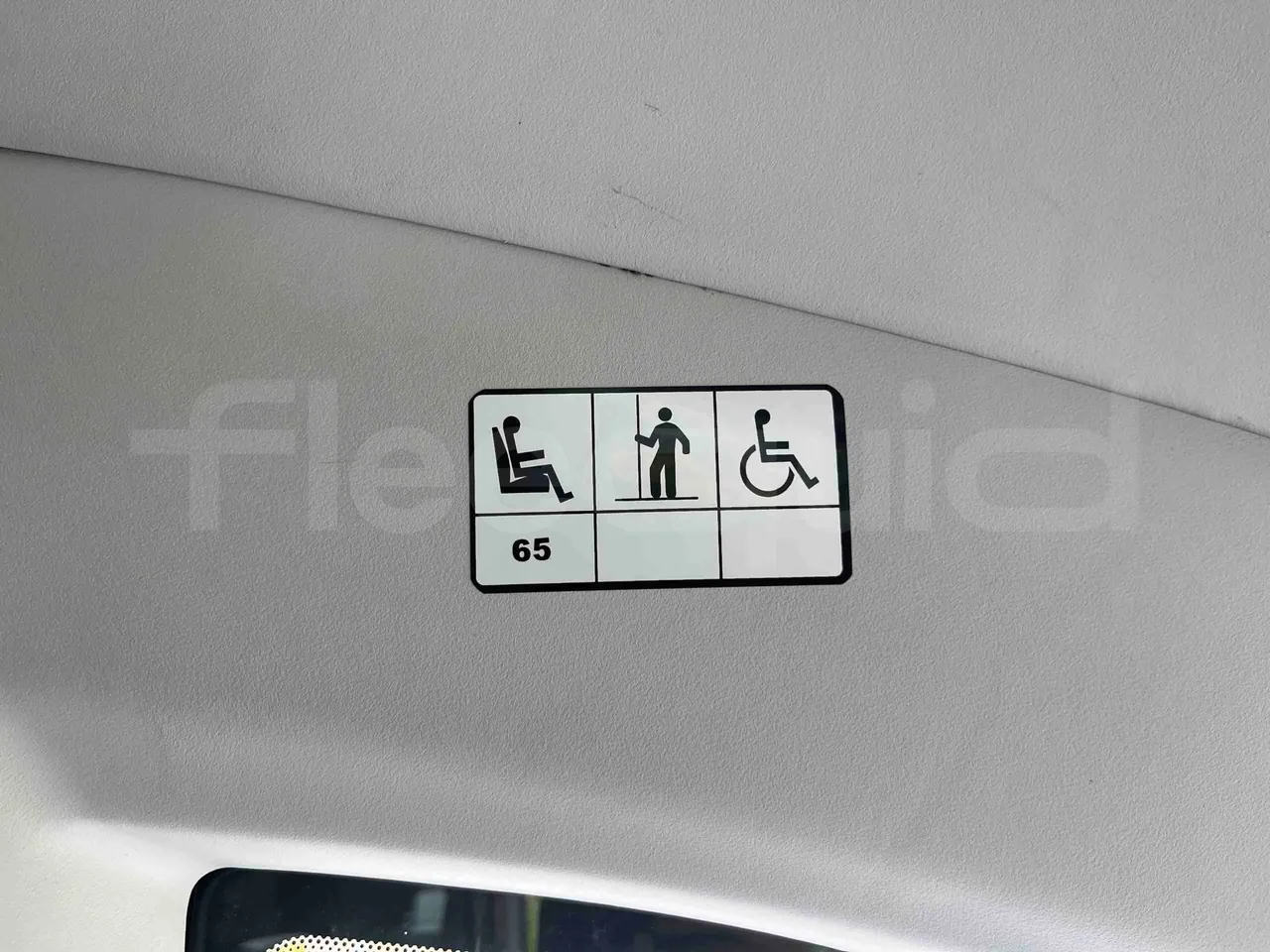 Irizar Daf - seat plate photo