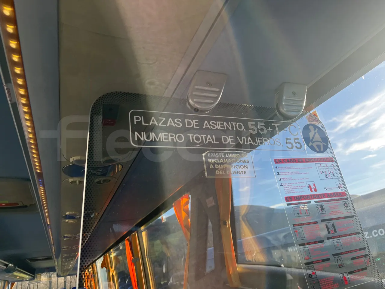 Mercedes-Benz Atlantis A4SF10 -EUR4-315kW -12.850m - seat plate photo