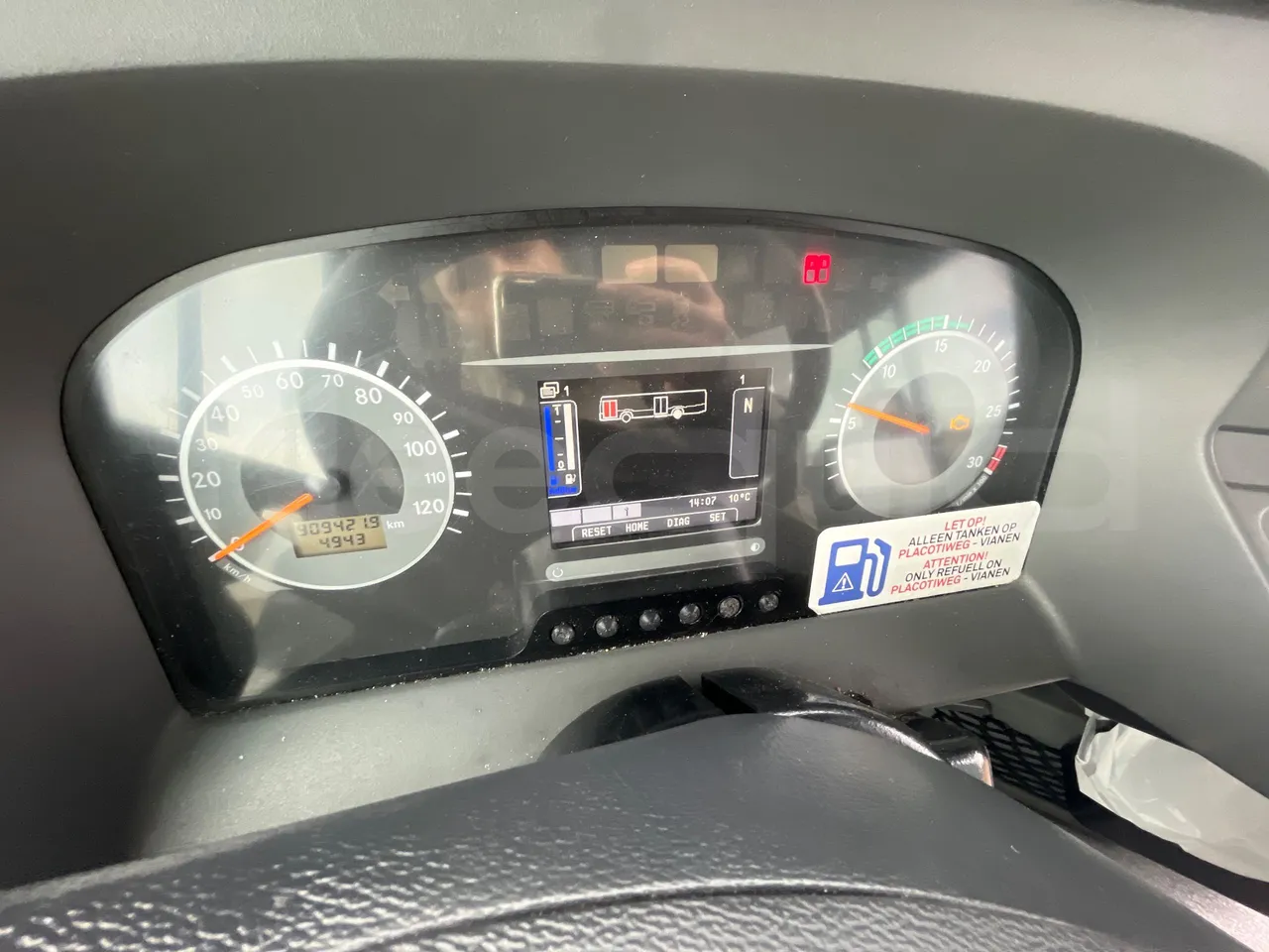 Mercedes-Benz Citaro 628 02 - Euro 6 - 220 kW - 12.140 mt - dashboard lights on