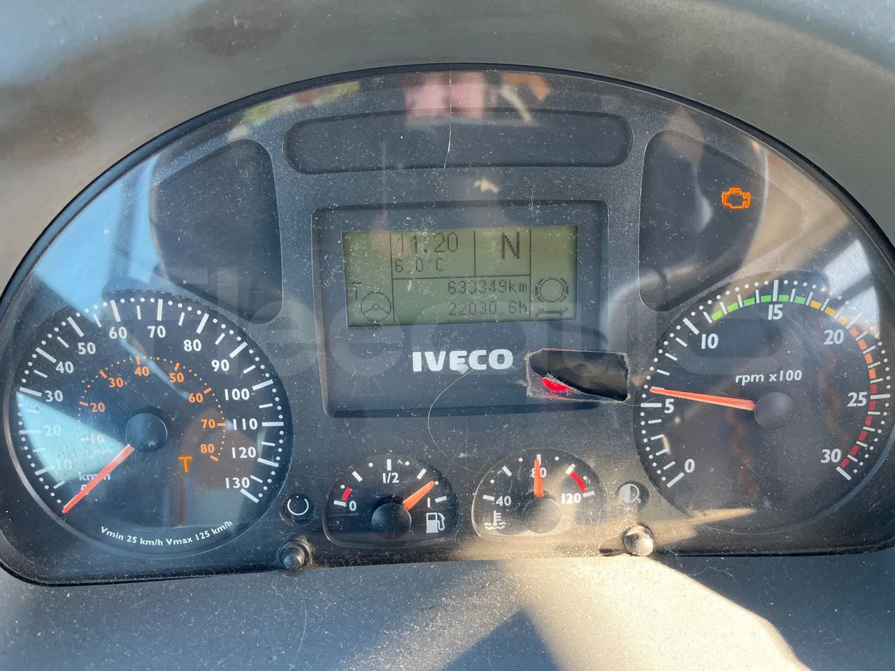 Iveco Recreo SFR160 - Euro5 - 243 kW - 12.760 mt - dashboard lights on