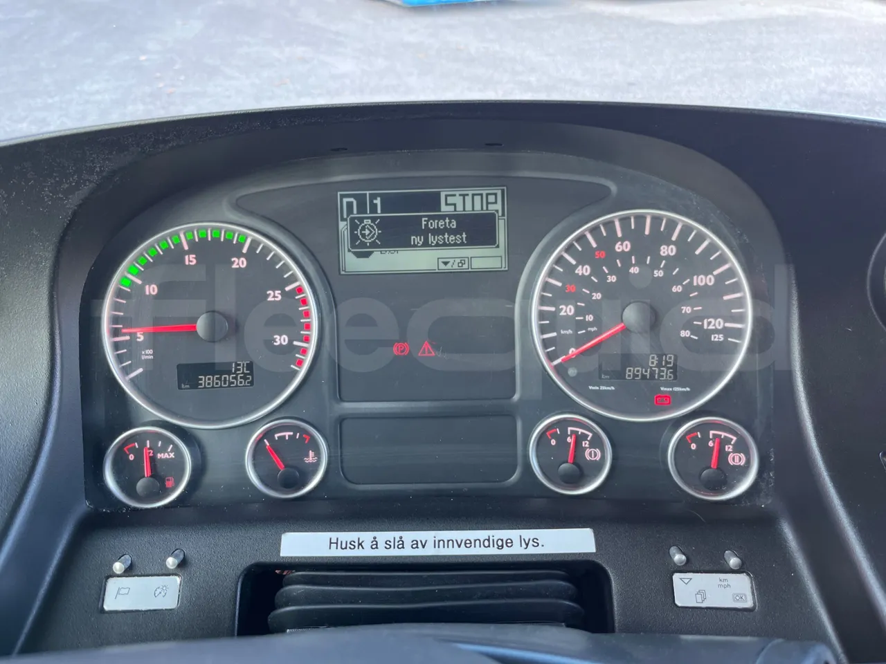 Man Lion's City B.2007.46.010 - Euro6 - 228Kw - 11.98mt - dashboard lights on