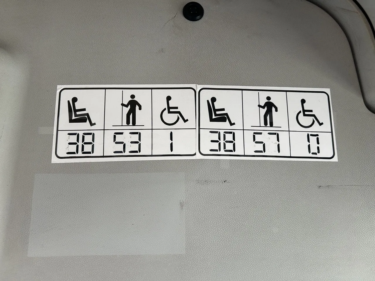 Mercedes-Benz Citaro - Seats Plate