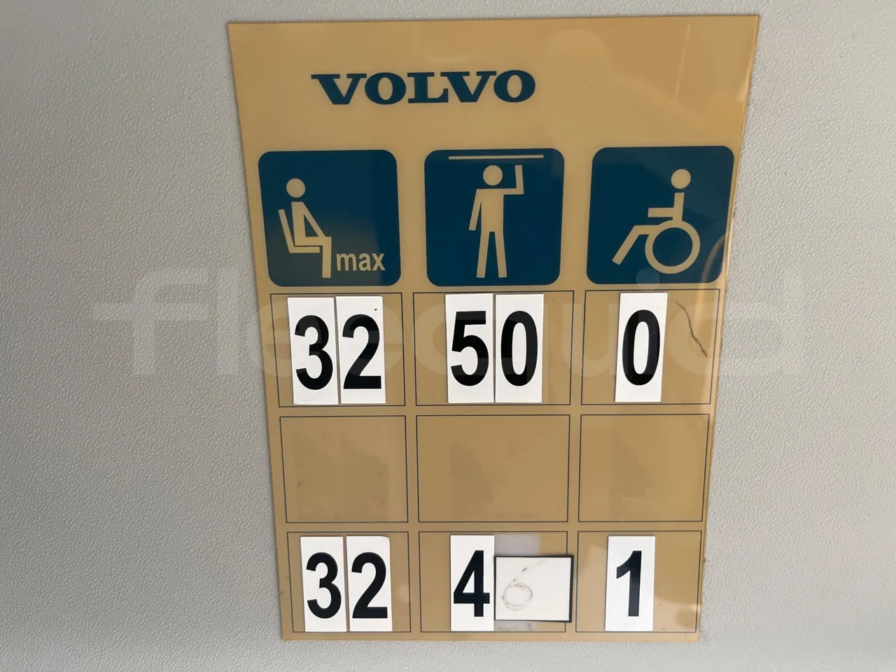Volvo B4SC 7900  - Euro6 - 177kW - 12.134mt - seat plate photo