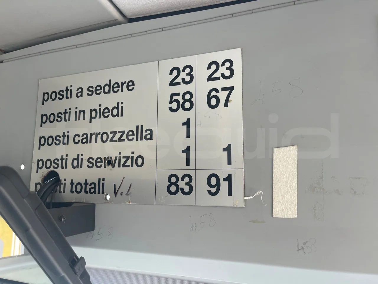 Iveco Citelis PS09D5/A/83 - EUR5 - 213kW - 10.46m CNG - seat plate photo
