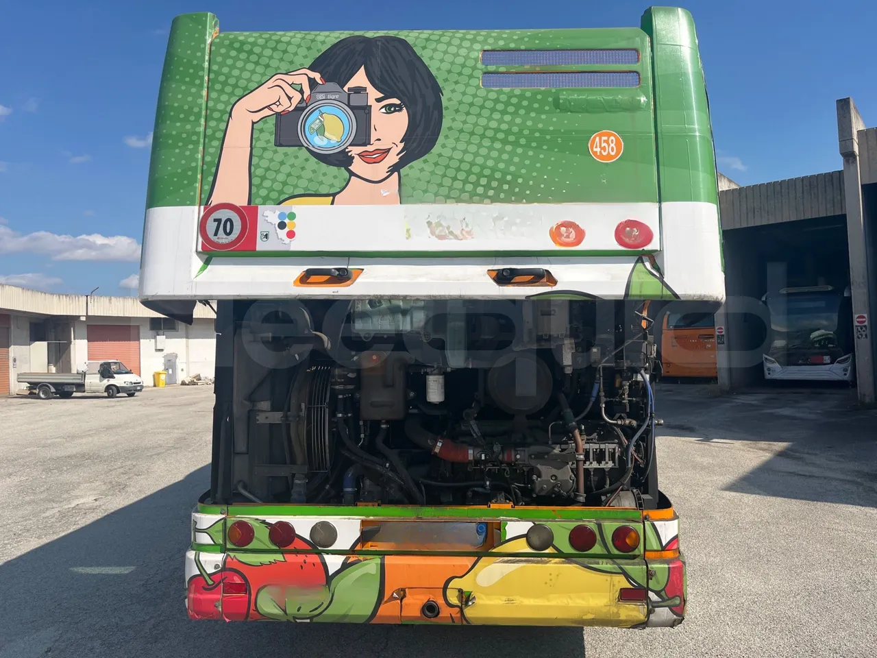 Iveco Citelis PS09D5/A/83 - EUR5 - 213kW - 10.46m CNG - rear hatch open