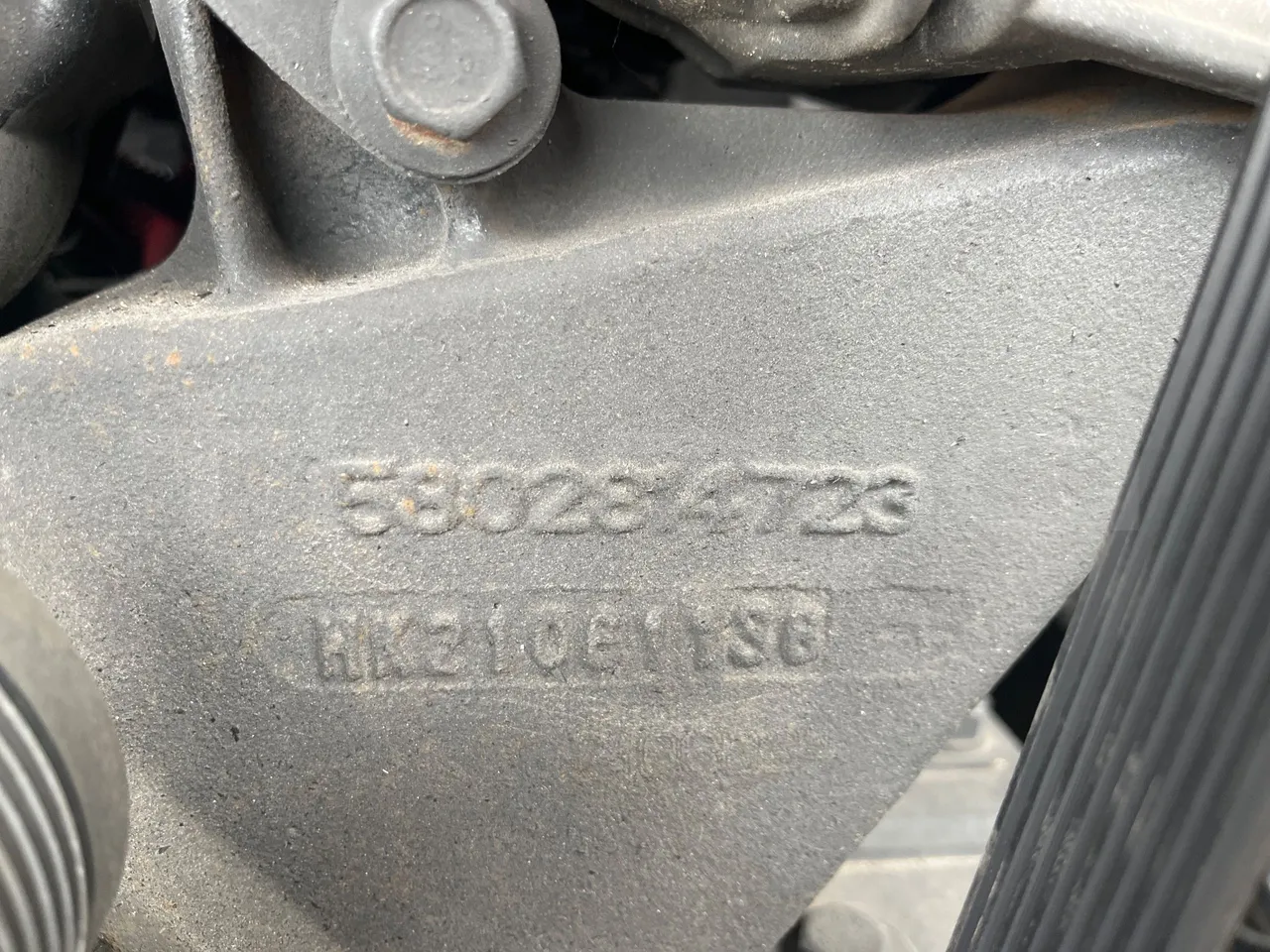 Iveco Evadys Evadys H - Euro 6 - 294 kW - 13 mt - engine plate photo