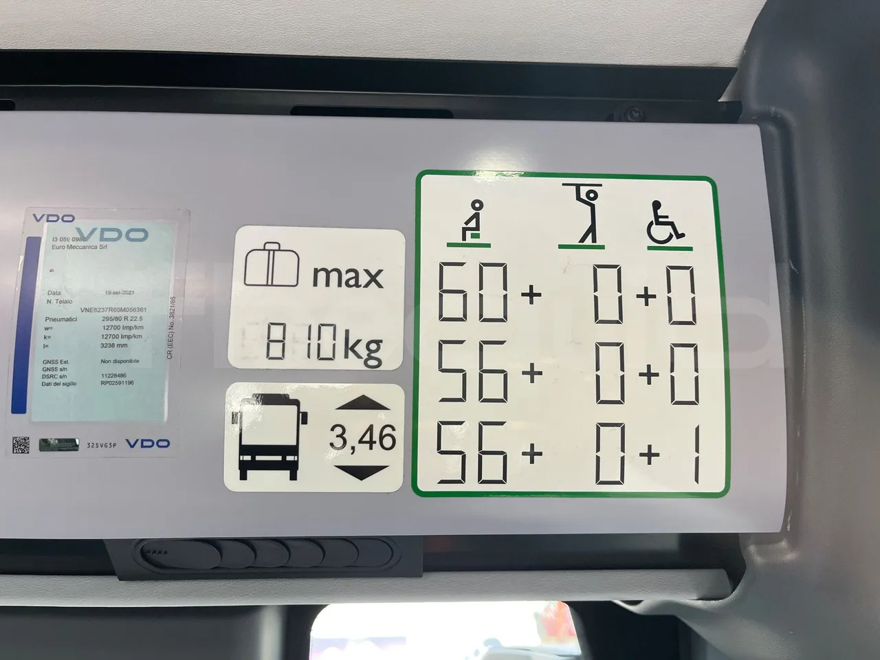 Iveco Evadys Evadys H - Euro 6 - 294 kW - 13 mt - seat plate photo