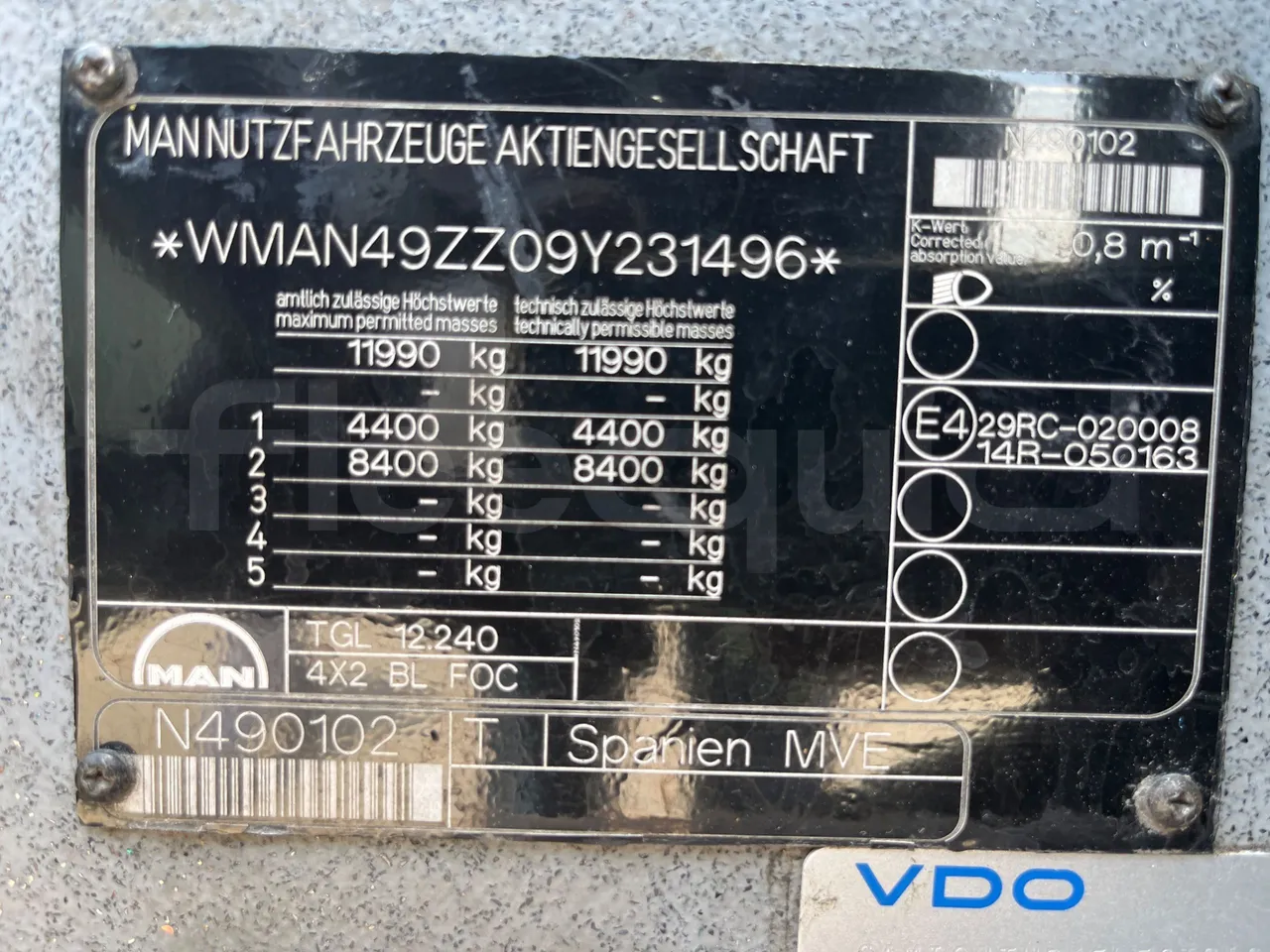 Man STC1 STC1 -EUR5-176kW -9.460m - platform code photo