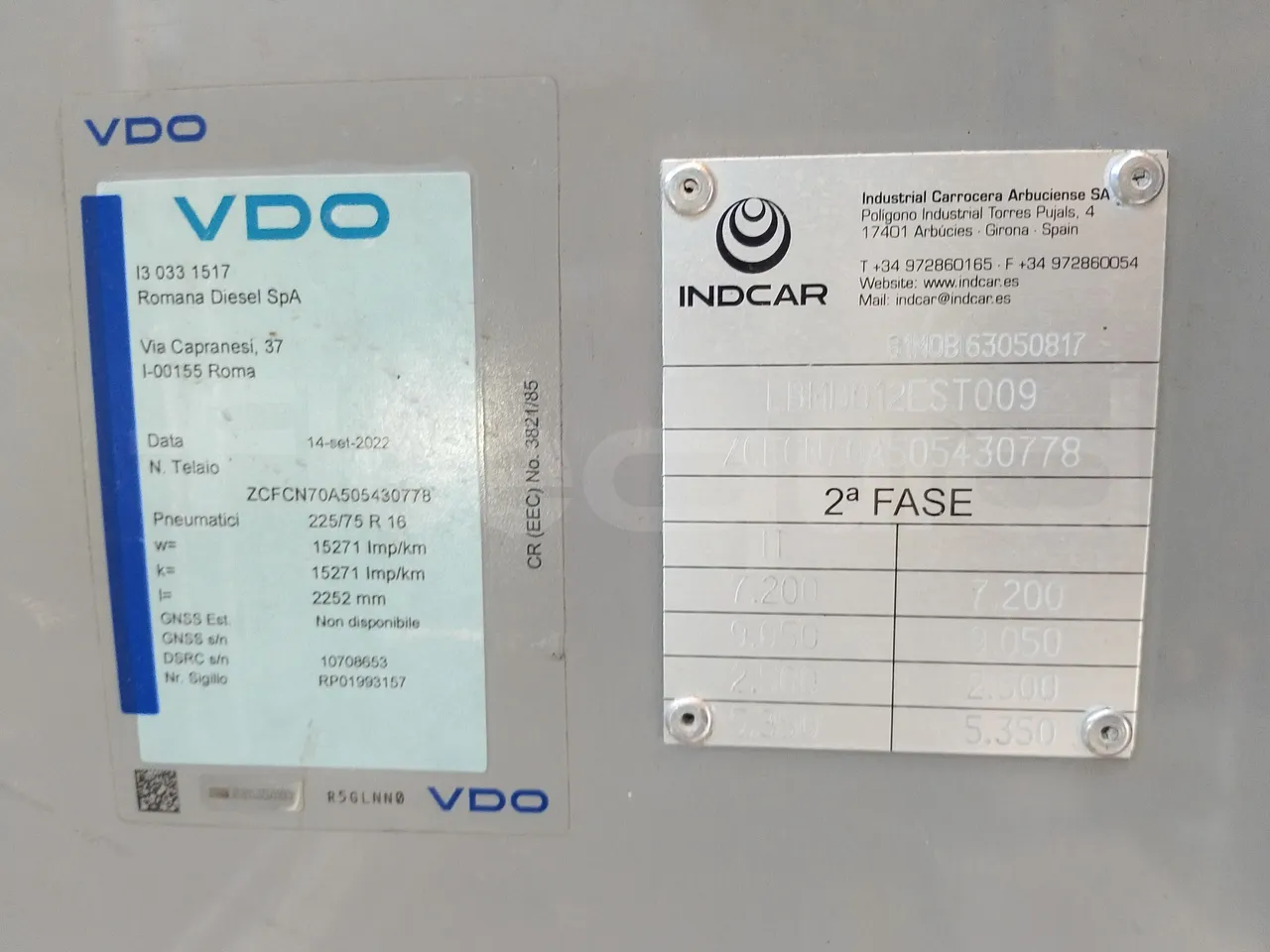 Iveco Indcar WGIVMY11 MOBI SCUOLABUS - EUR6 - 100Kw - 8,592m - vehicle plate photo