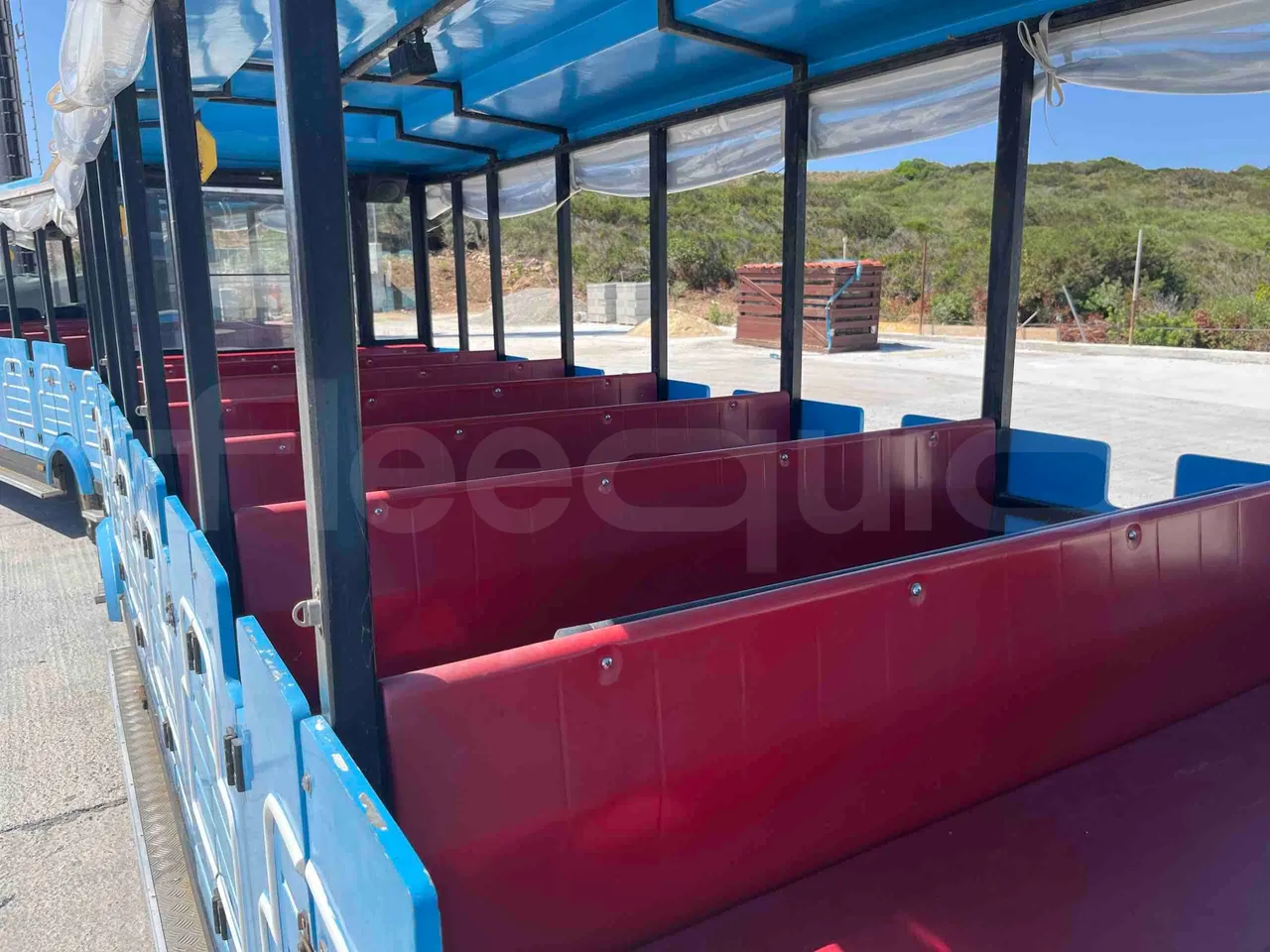 Tianjin Brother Tourist Train YLG 20V3 - reverse view middle aisle