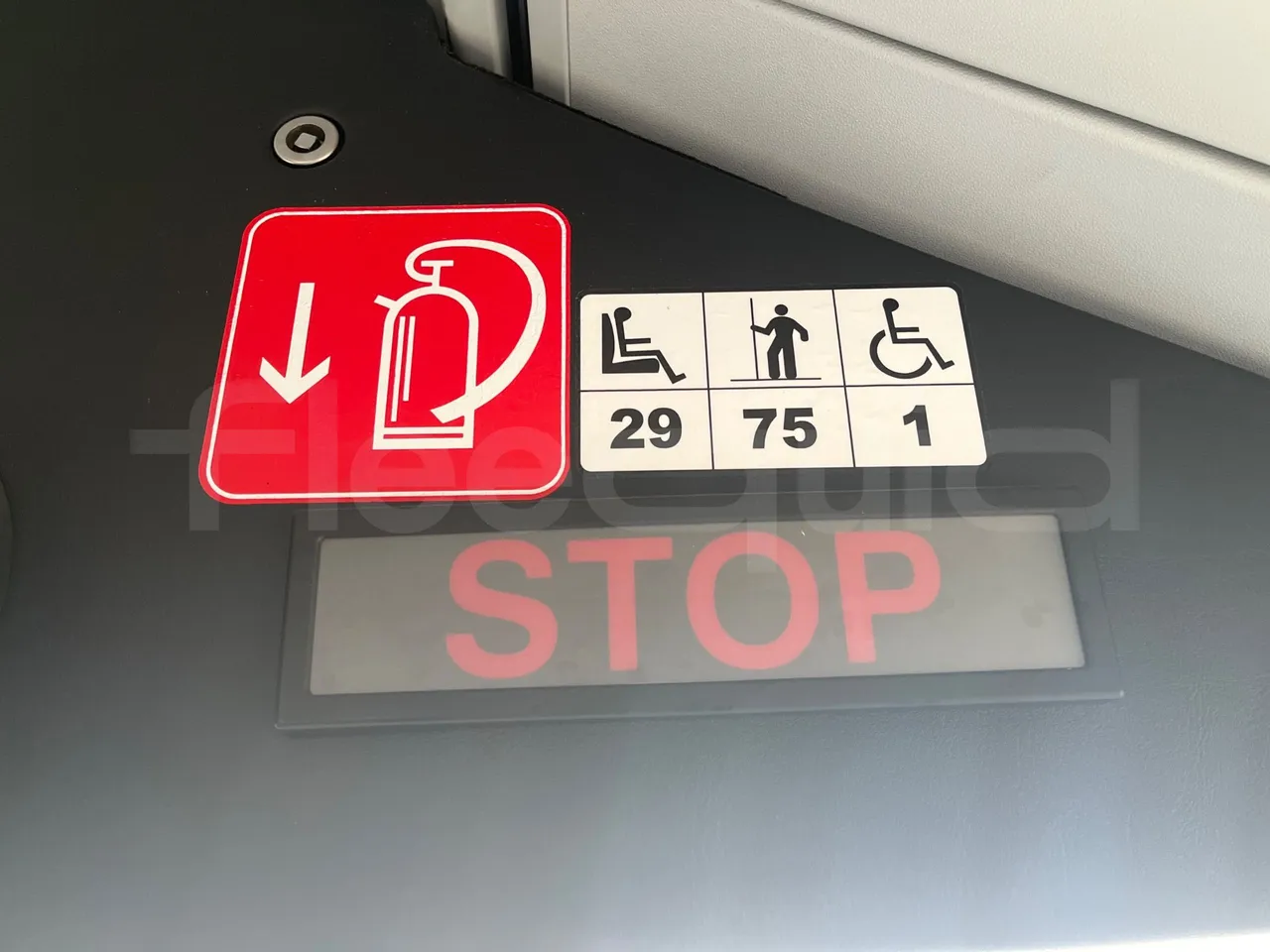 Mercedes-Benz Conecto 628881 - Euro6 - 220kW - 12.134mt - seat plate photo