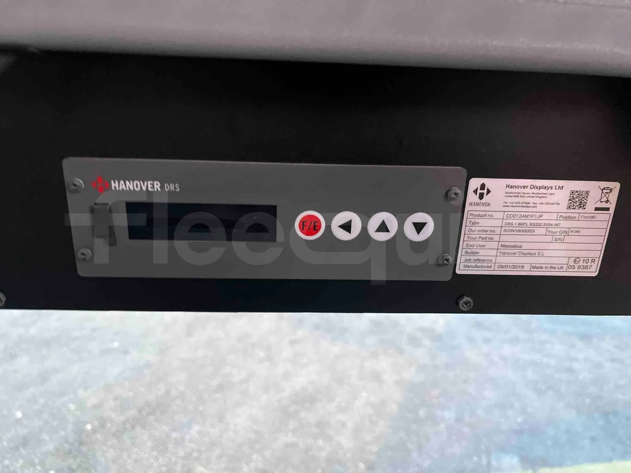 Iveco Ferqui Nora - EUR6 - 162kW - 9.070m - command unit indicators