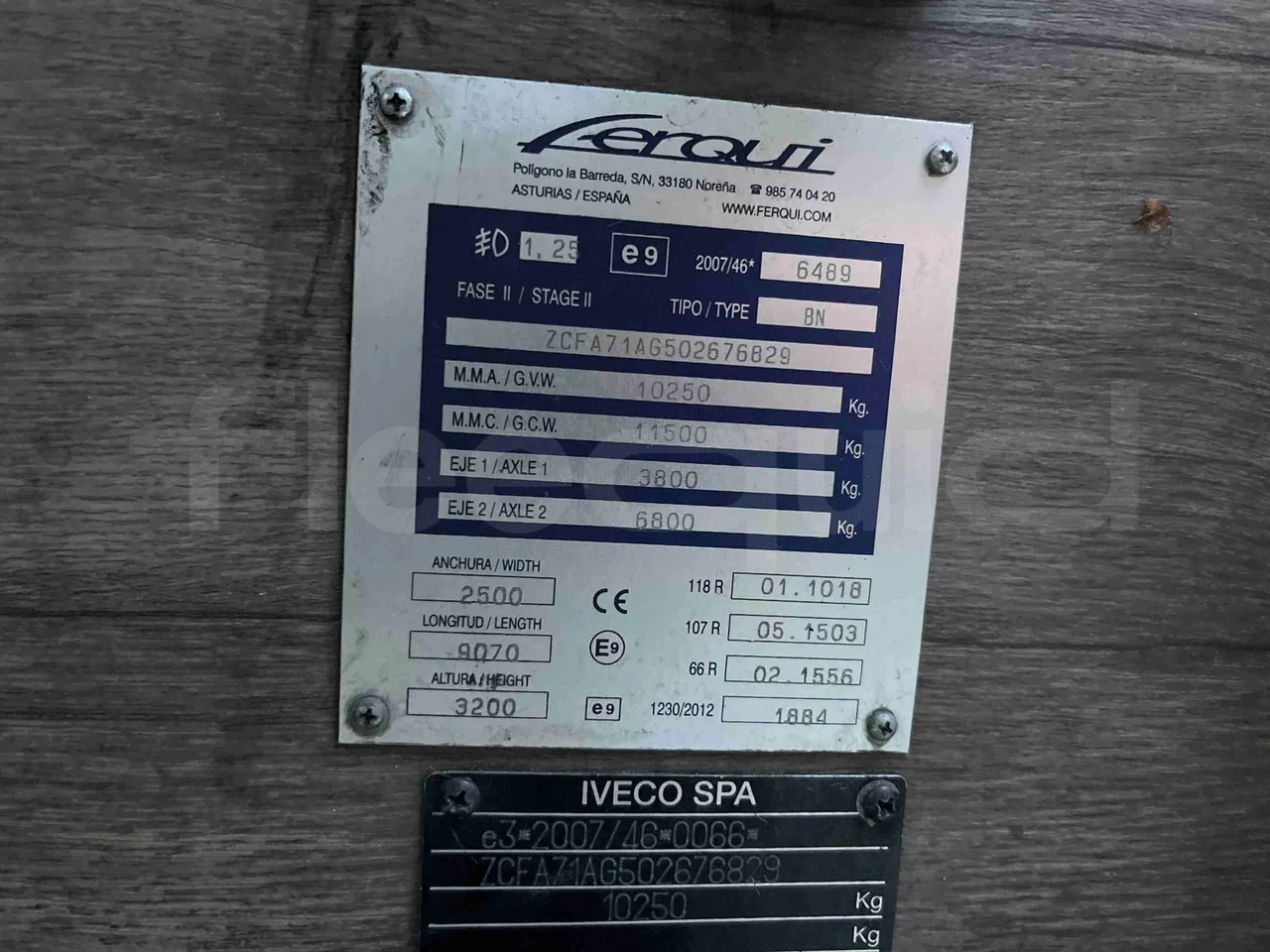 Iveco Ferqui Nora - EUR6 - 162kW - 9.070m - onboard devices 3