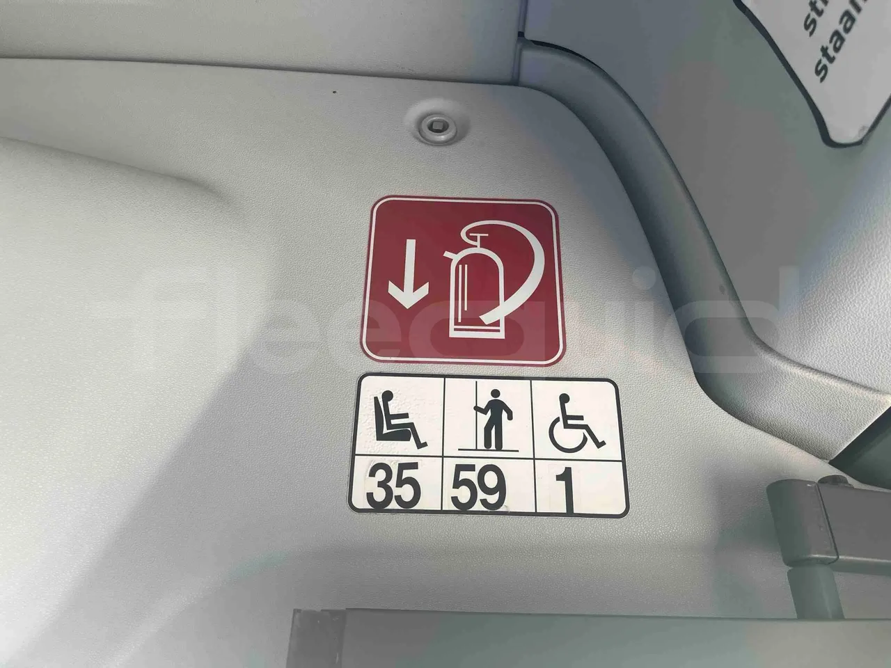 Mercedes-Benz Citaro - seat plate photo
