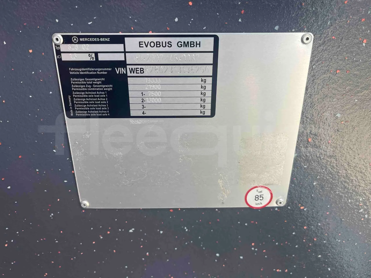 Mercedes-Benz Citaro - vehicle plate photo