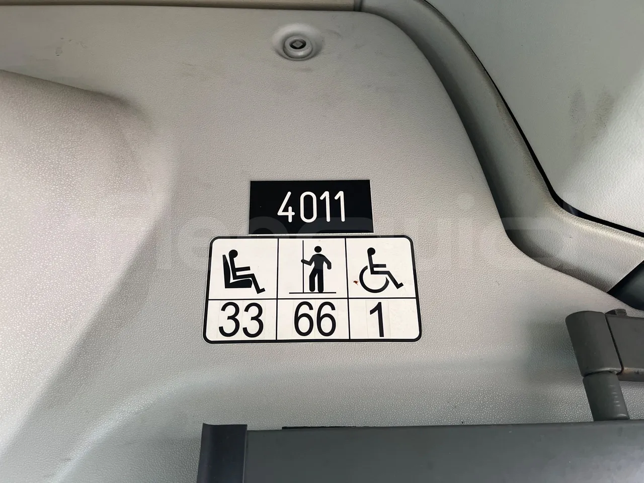 Mercedes-Benz Citaro 628 02 - Euro 6 - 220 kW - 12.140 mt - seat plate photo