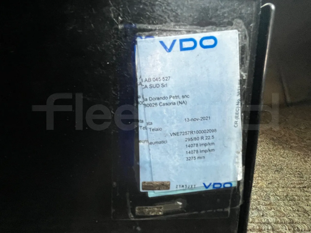 Iveco Magelys - vehicle plate photo
