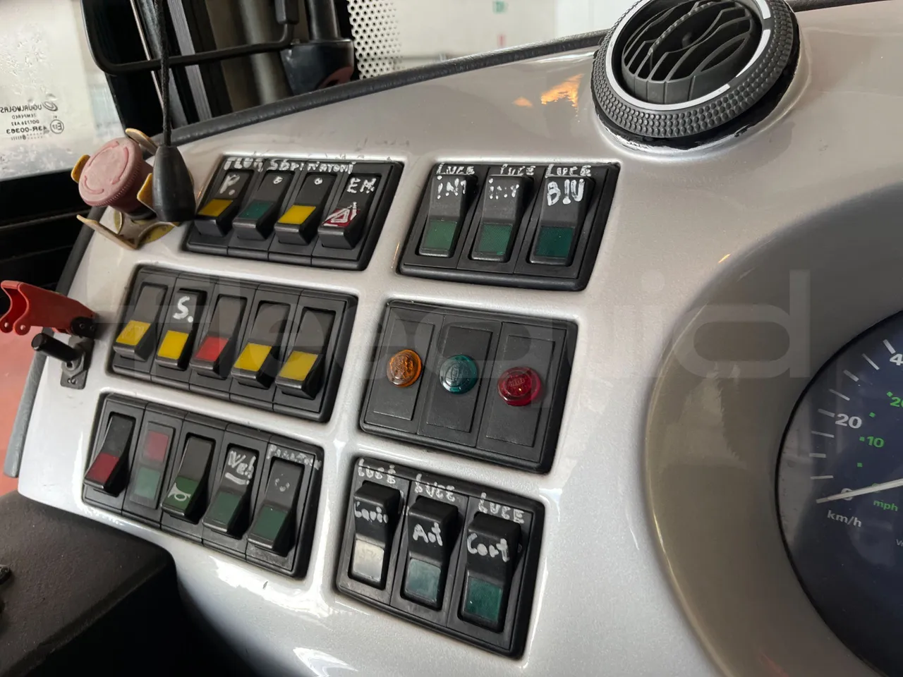 Temsa Safari - buttons panels on