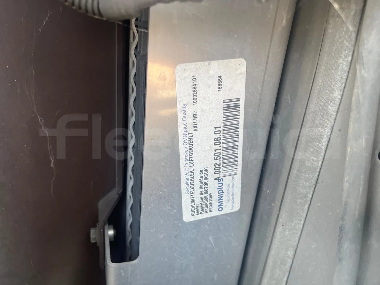 Mercedes-Benz Integro E5 4 - Euro5 - 220kW - 12.140mt - engine plate photo