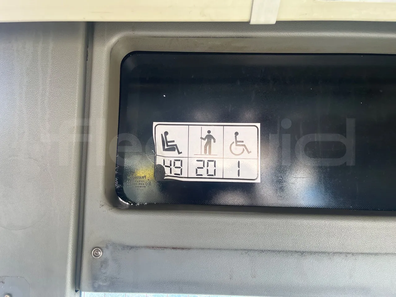 Mercedes-Benz Integro E5 4 - Euro5 - 220kW - 12.140mt - seat plate photo