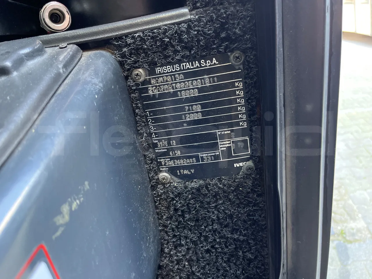 Irisbus 397E.12 397E.12 - Euro5 - 331kW -  12.410mt - vehicle plate photo