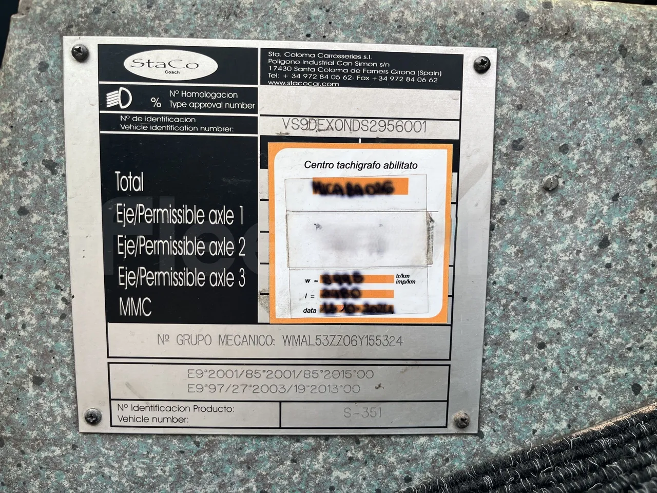 Man Dexon - Vehicle Plate