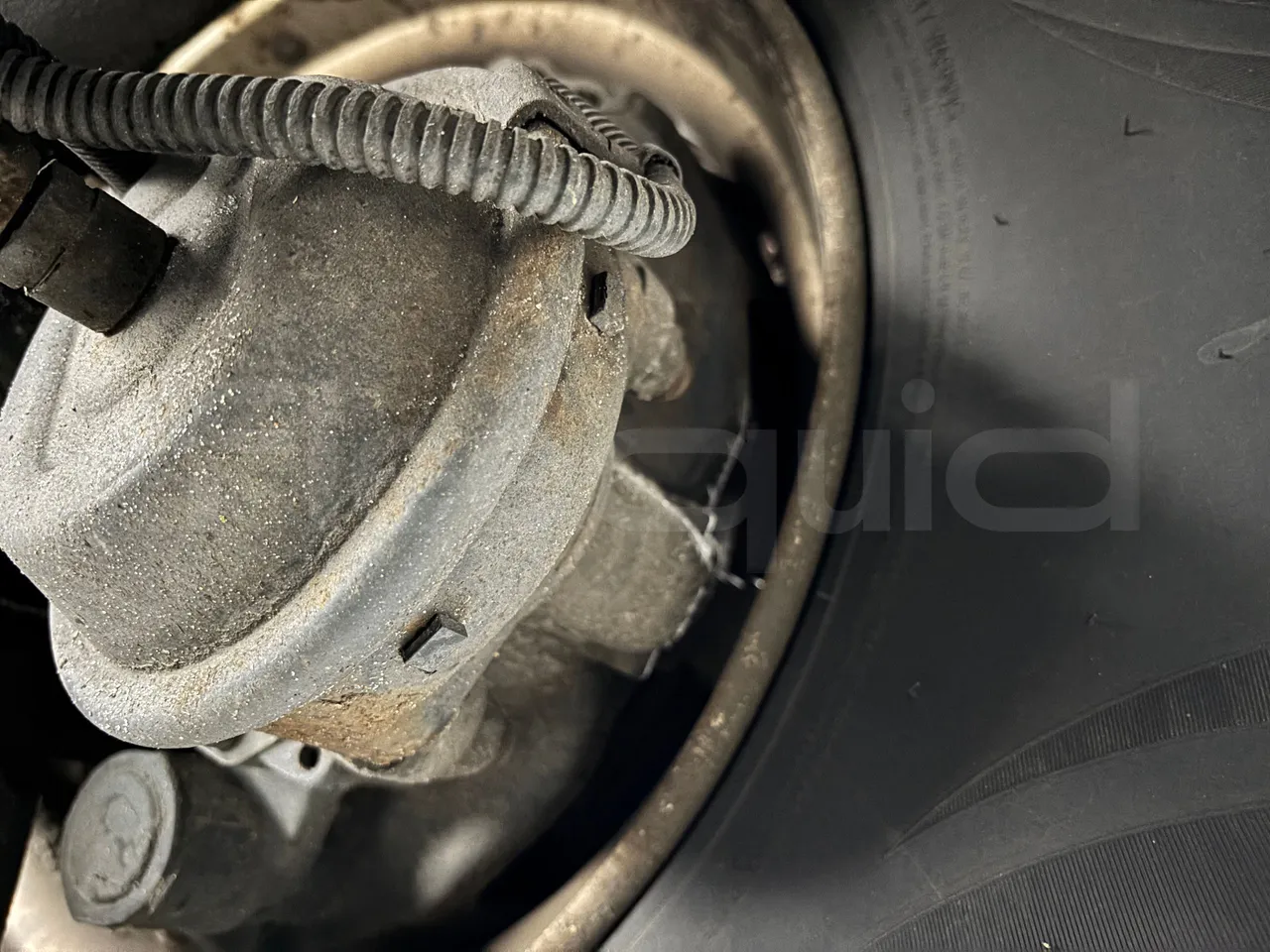 Setra S517 - Third Axle Caliper Brakes Left Side