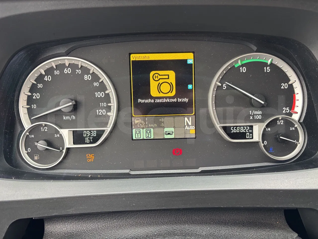 Setra S517 - Dashboard Engine On