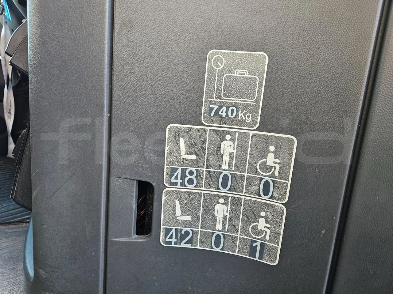 Setra S416 GT-HD/2 - EUR5 - 315kW - 13.020m - seat plate photo