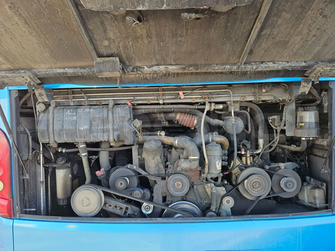 Setra S416 GT-HD/2 - EUR5 - 315kW - 13.020m - rear hatch open