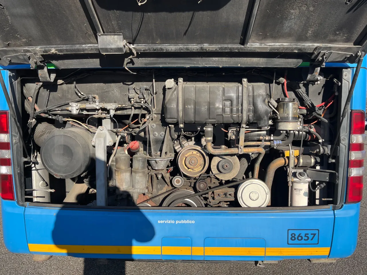 Mercedes-Benz Integro E5 4 - Euro5 - 220kW - 12.140mt - rear hatch open