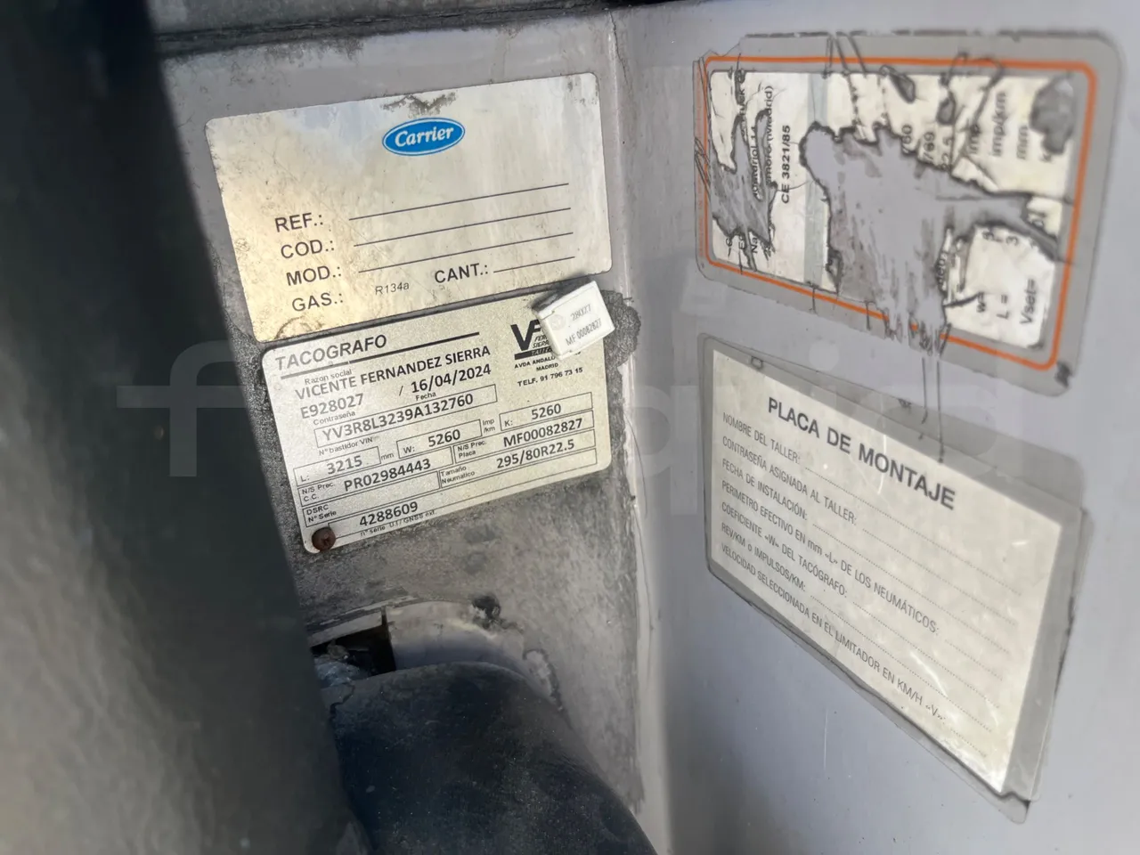 Volvo B12B 6X2 - EUR4 - 338kW -14.995m - onboard devices 3