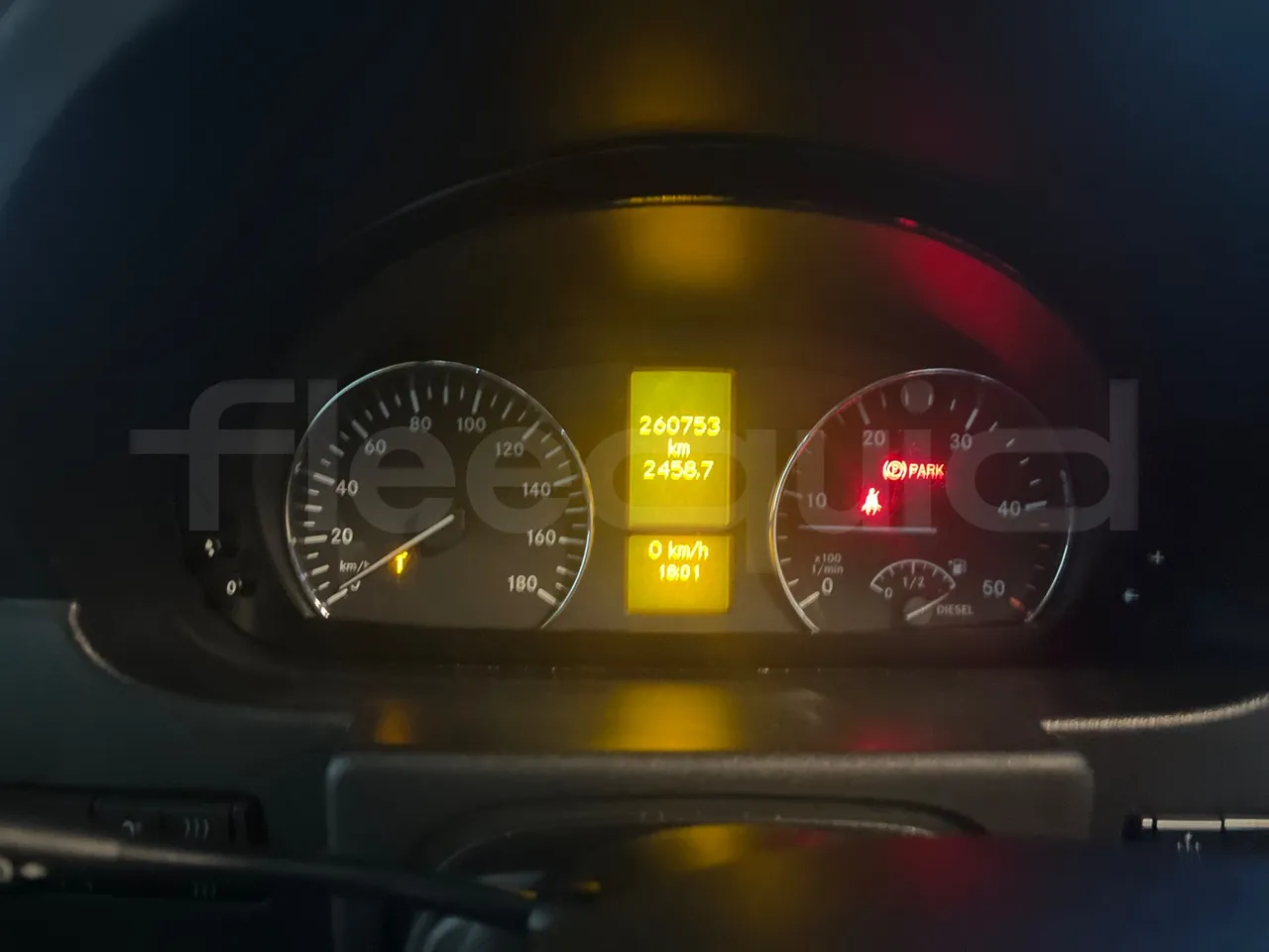 Mercedes-Benz Sprinter 906BB50  - Euro6 - 140kW - 7.360mt - dashboard lights on