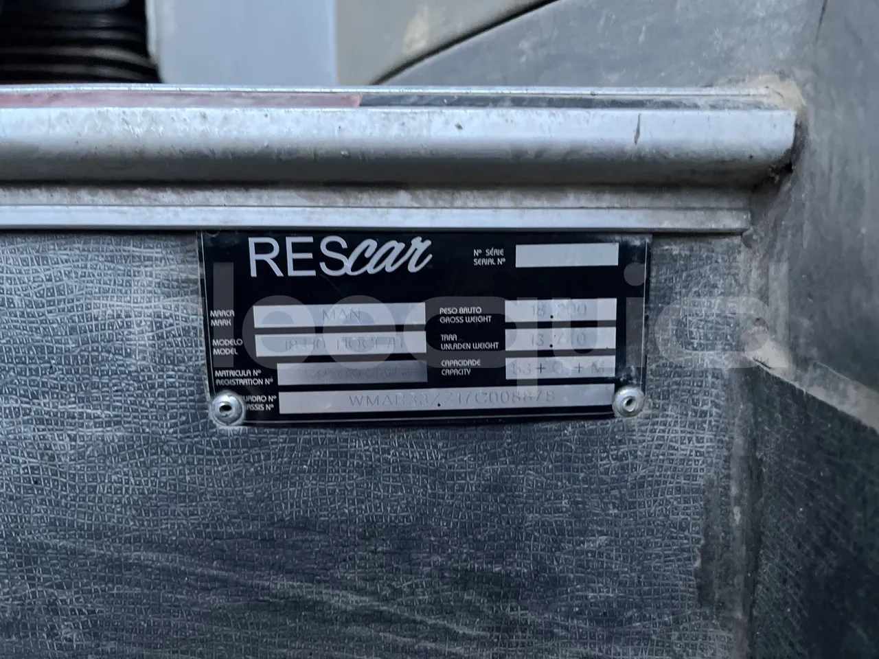 Man 18.410 HOCL 18.410 HOCL/R - Euro 4 - 301 kW - 12.9mt - vehicle plate photo