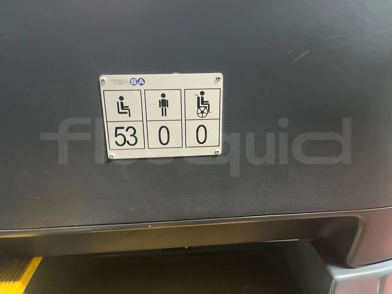 Temsa Safari RD R A T-I53 - Euro 5 - 266 kw - 12.200 mt - seat plate photo