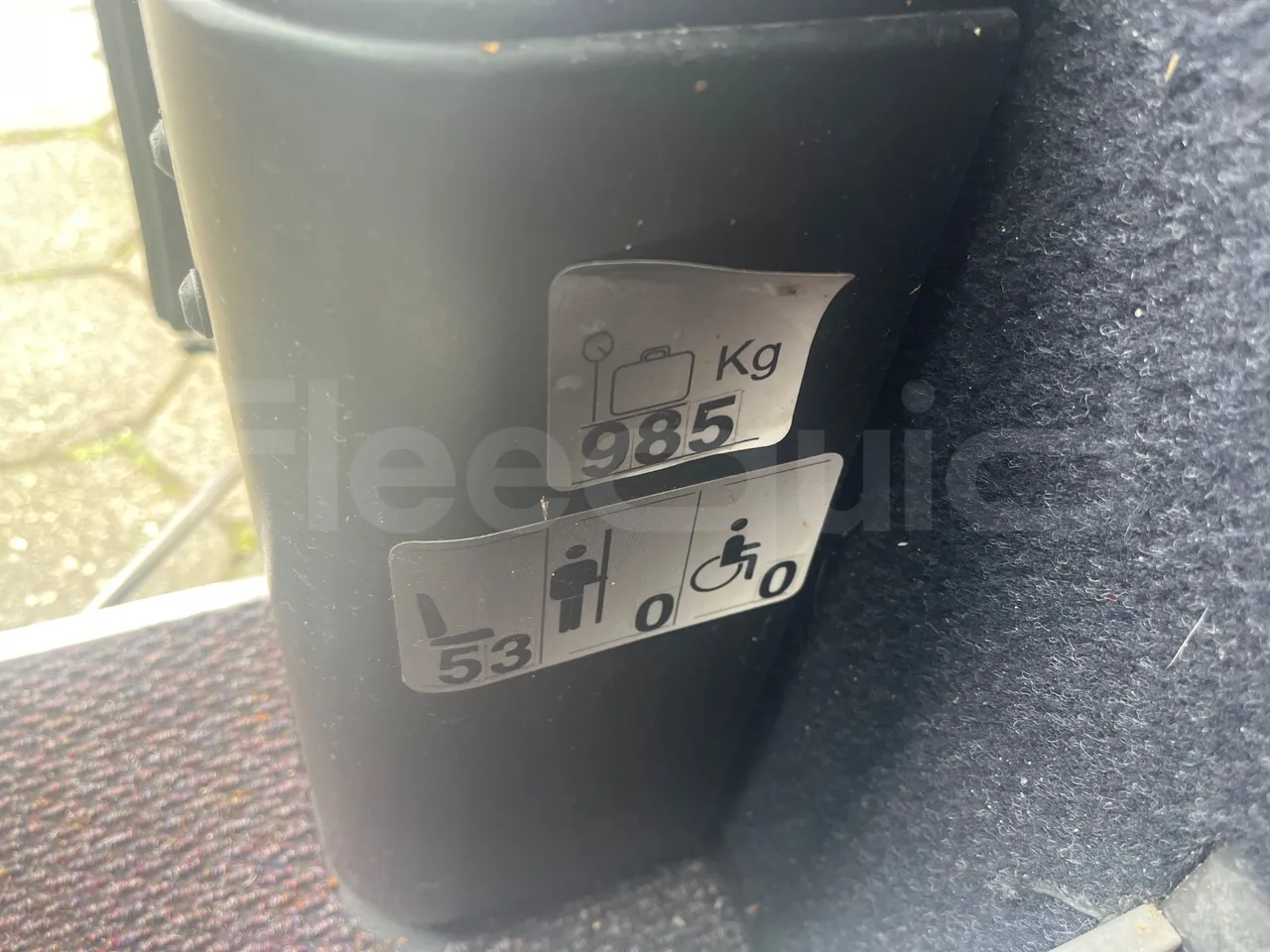 Setra S516 HD/2  - Euro6 - 315kW - 13.120mt - seat plate photo