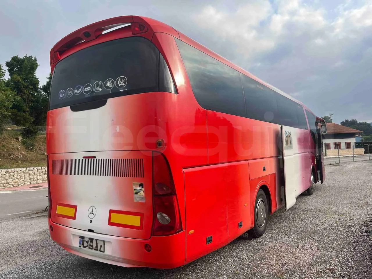 Irizar PB - 3/4 Rear Right Side Doors Open