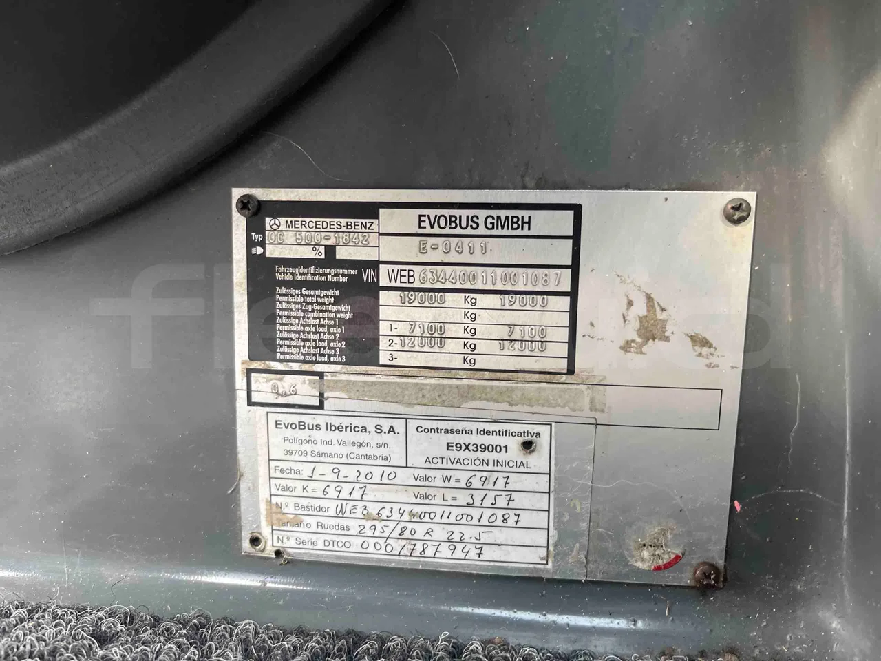 Irizar PB - Vehicle Plate