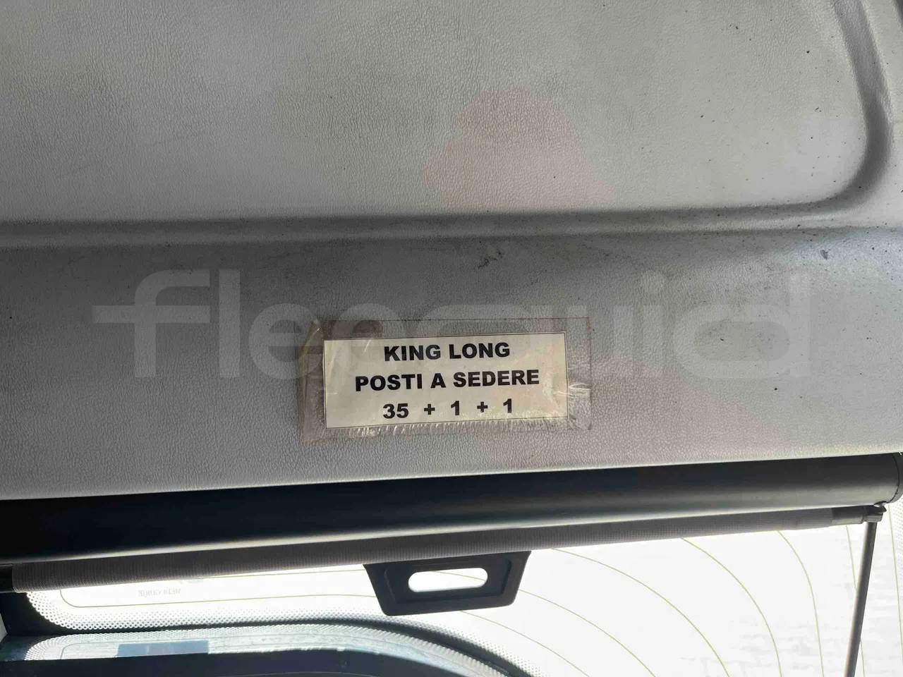 King Long XMQ6900 - seat plate photo