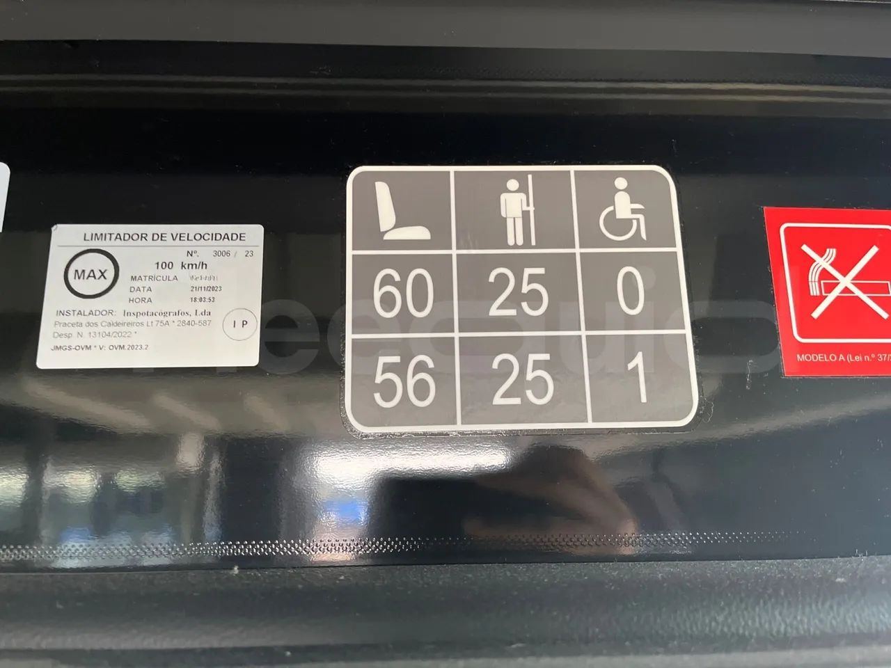 Mercedes-Benz Intouro E17UE -Euro 6 - 260 kW - 13.090 mt - seat plate photo