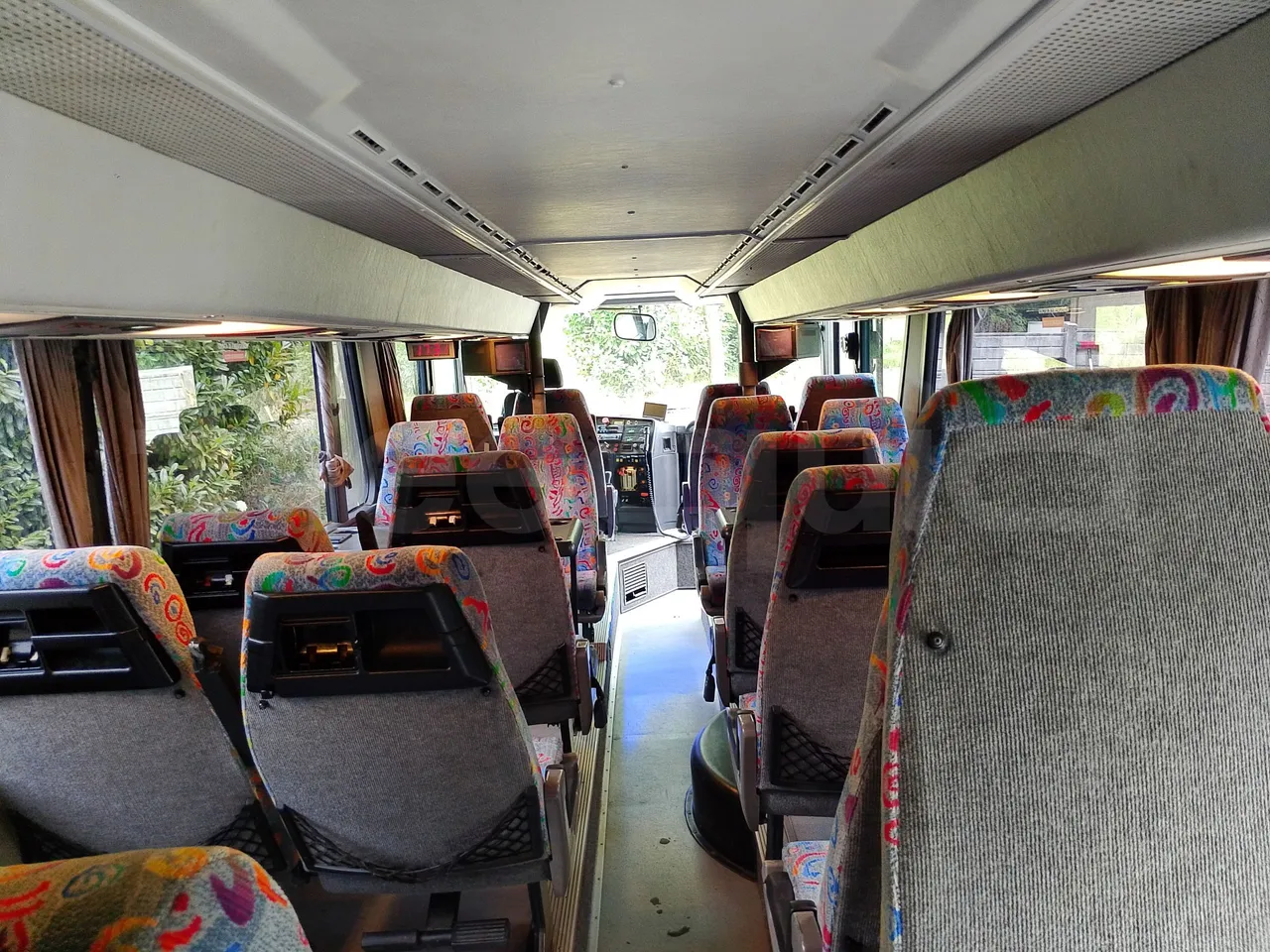 Setra S328 S328-DT/ Euro 1 - 370 Kw - 12 Mt - reverse view middle aisle