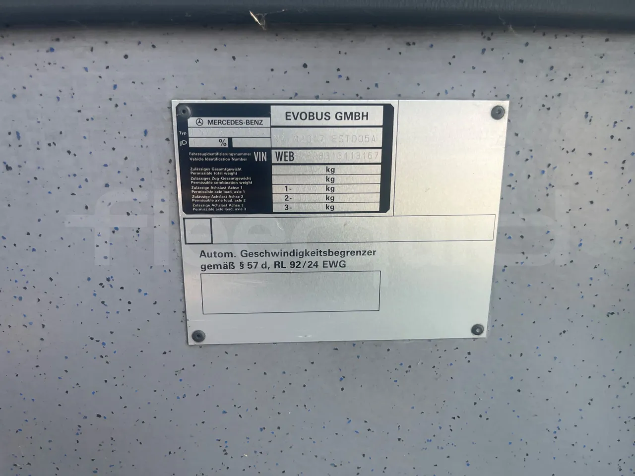Mercedes-Benz Citaro O530G - EUR4 - 260kW - 17.94m - vehicle plate photo