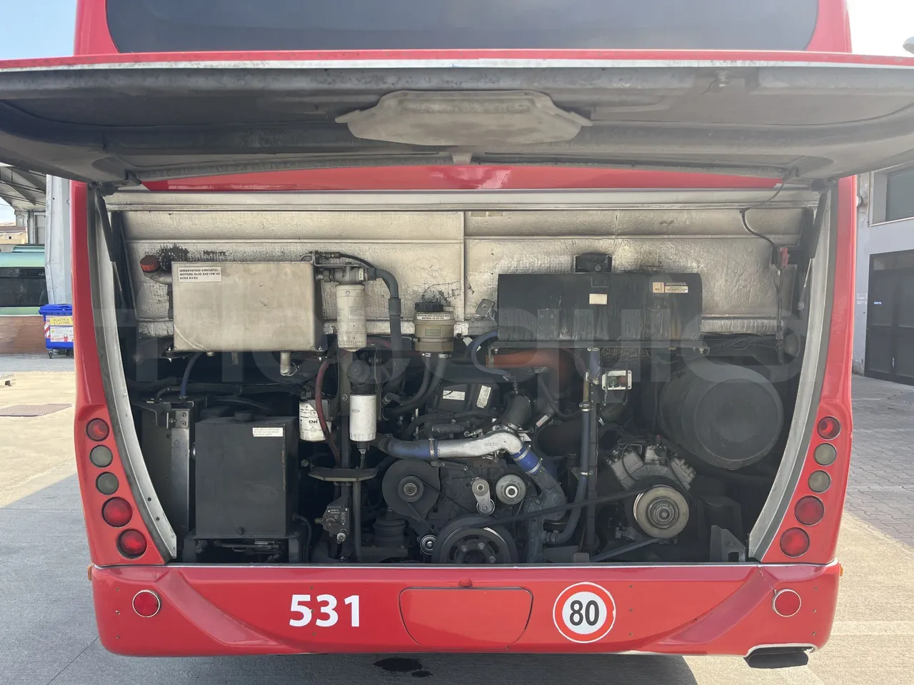 Iveco Arway - rear hatch open