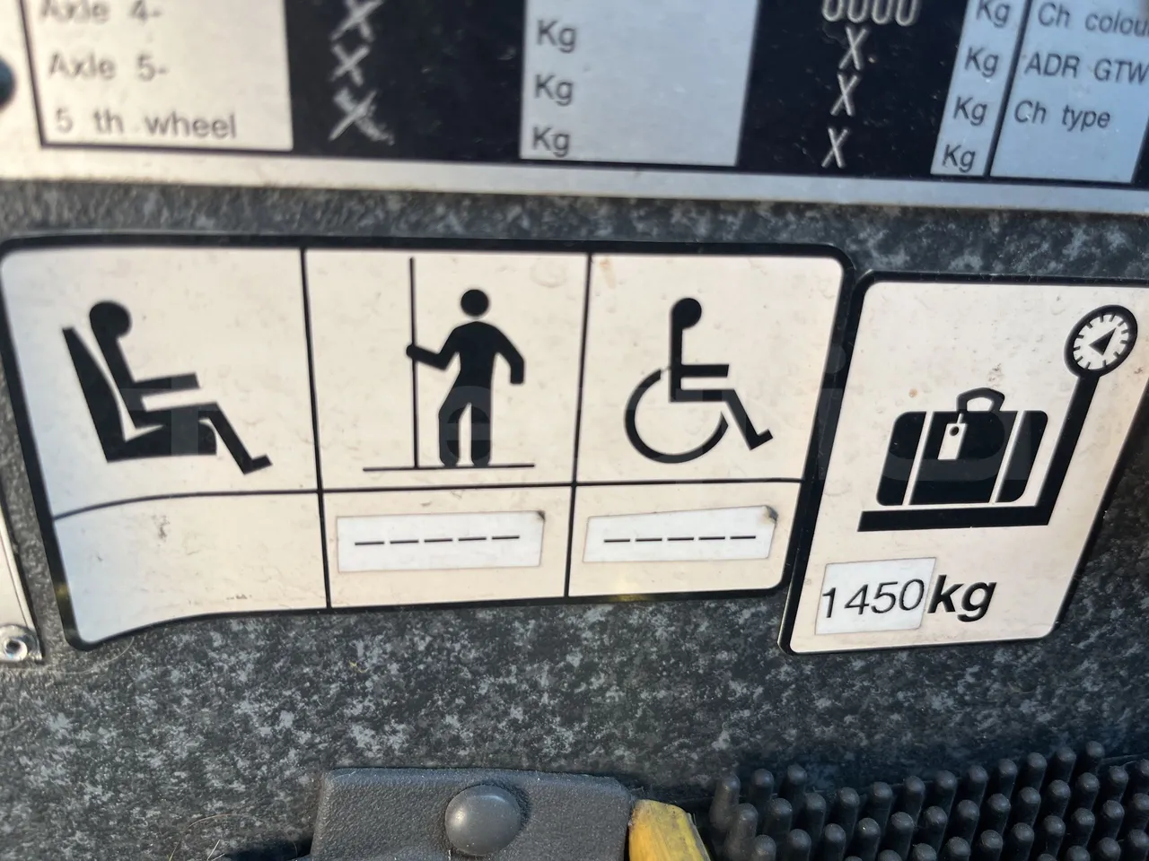 Irizar Century - Seats Plate